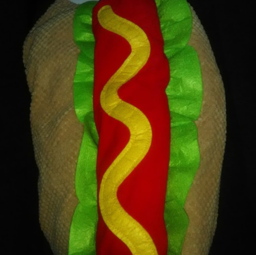 Halloween hot dog dog costume
